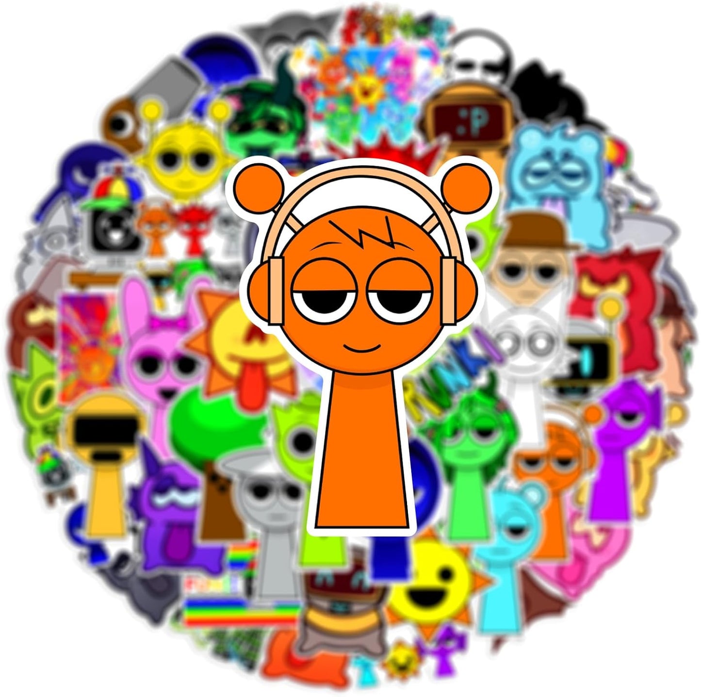 Splanky Stickers, Cute, Anime, Characters, Seals, Horror Games, Waterproof, Decal, Cute, Stylish, Cartoon, DIY Stickers, Popular, Anime, Moe Goods, Kids, Adults, Birthday, Christmas, Gift