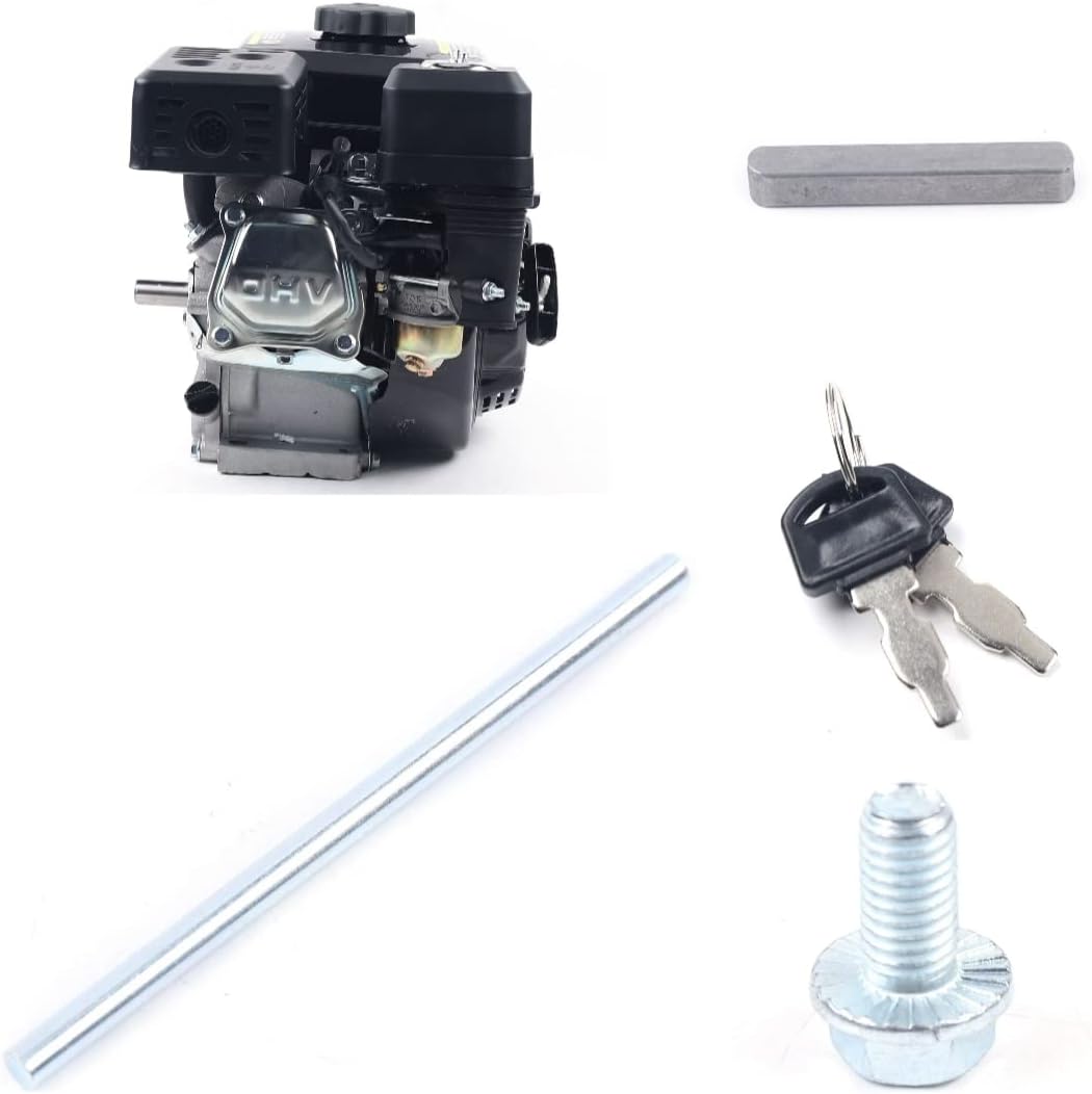 7.5HP 210CC Go Kart Gas Engine Electric Start Gas Powered 4-Stroke OHV Gasoline Motor Gas Powered Pressure Washer Log Splitter Trailer Car Wash Roto Tiller Water/Trash Transfer Multi-Use