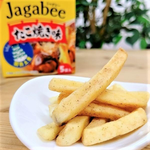 Calbee Potato Bee, Takoyaki Flavor, Osaka Limited, Souvenir, Souvenir Ranking #2, Pack of 5, 2 Boxes