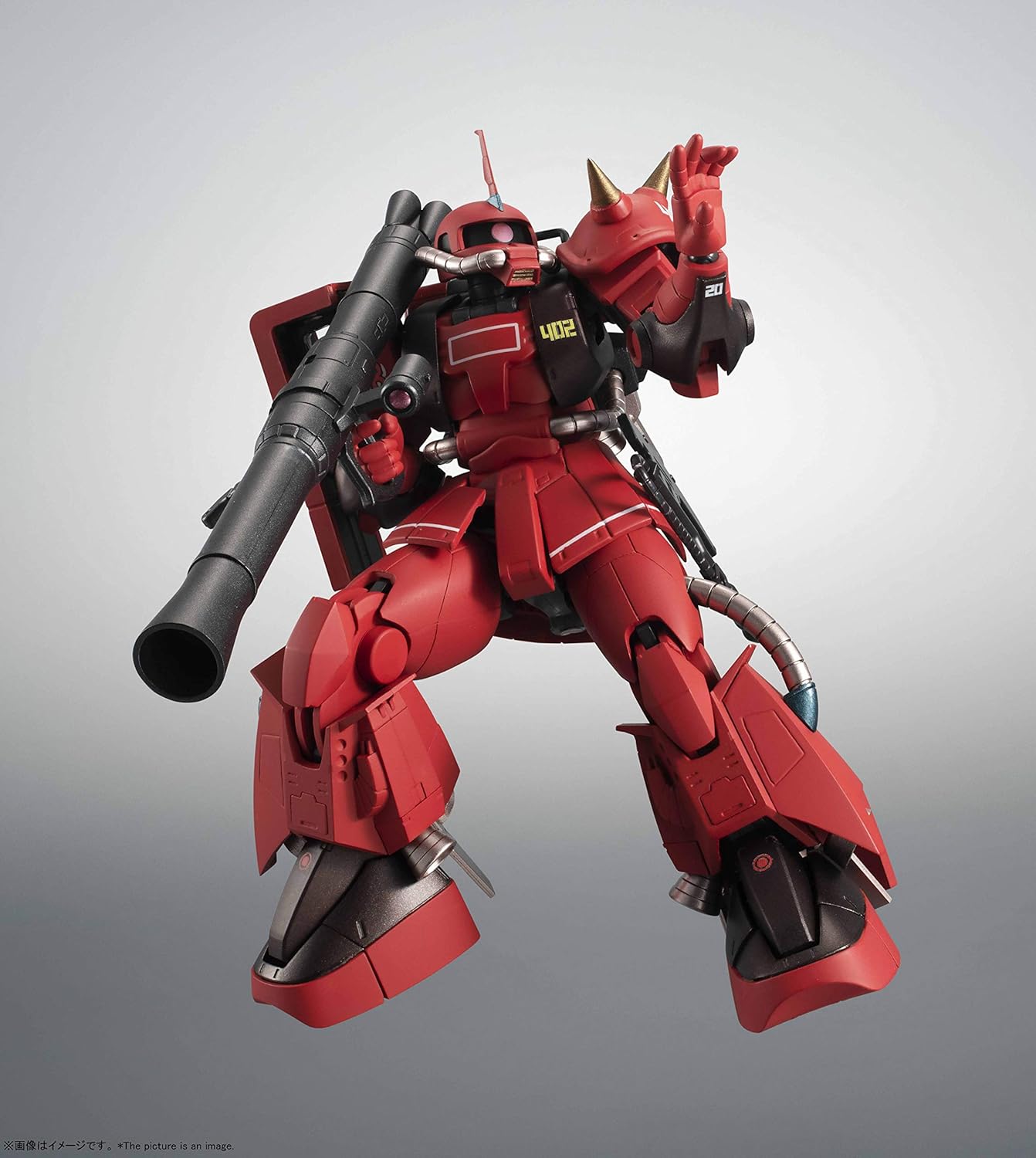 Robot Spirits Mobile Suit Gundam [SIDE MS] MS-06R-2 Johnny Leyden Dedicated High Mobility Zaku II Version A.N.I.M.E. Approx. 4.9 inches (125 mm), ABS & PVC Pre-painted Action Figure 158169