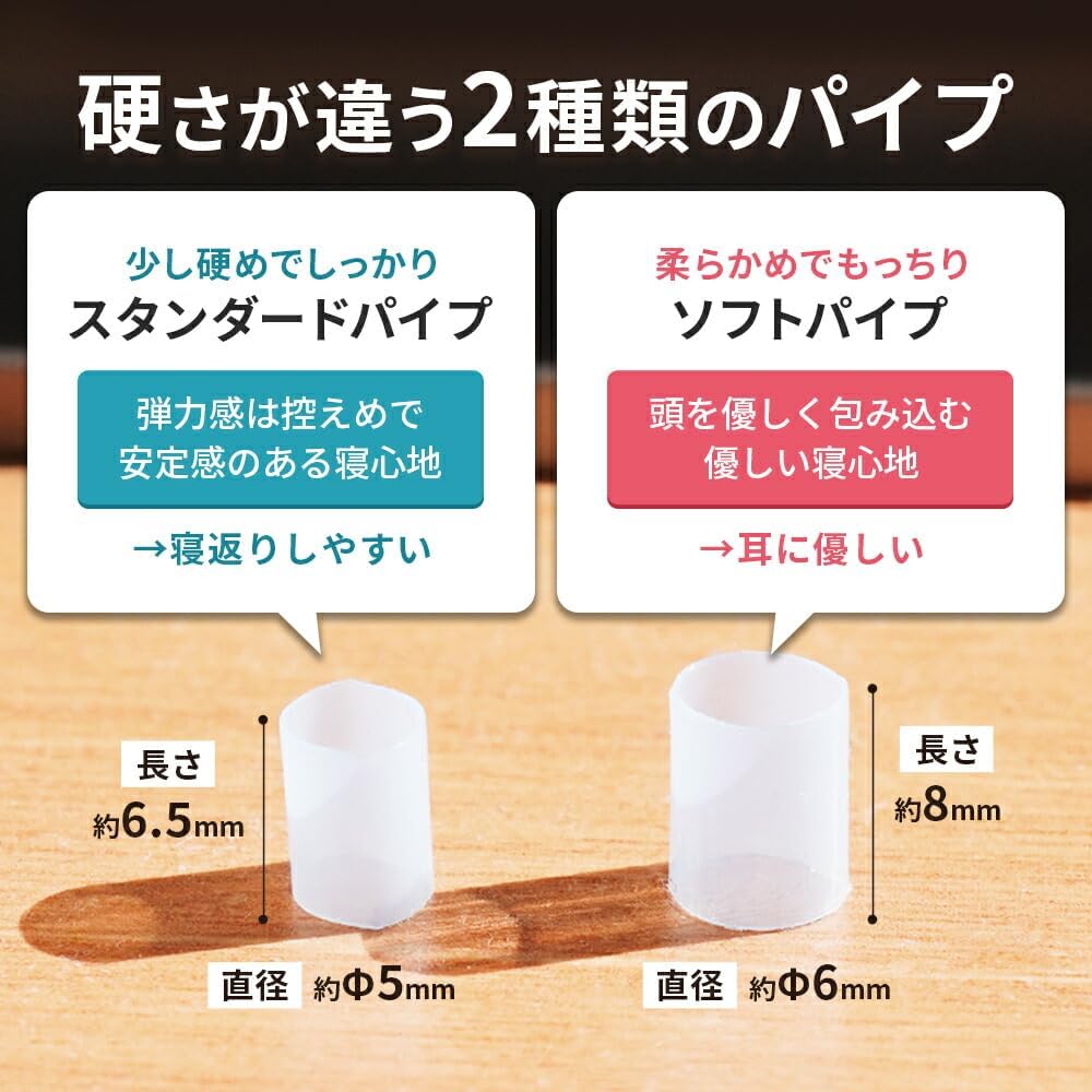 Pipe Pillow, Made in Japan, [Over 110,000 Pieces] Pipe Use, Washable, Pipe Pillow, Soft, Approx. 11.0 x 15.4 inches (28 x 39 cm), Junior Size, Blue, Soft Pipe, Scratch Resistant, Virgin Pipe, Made in