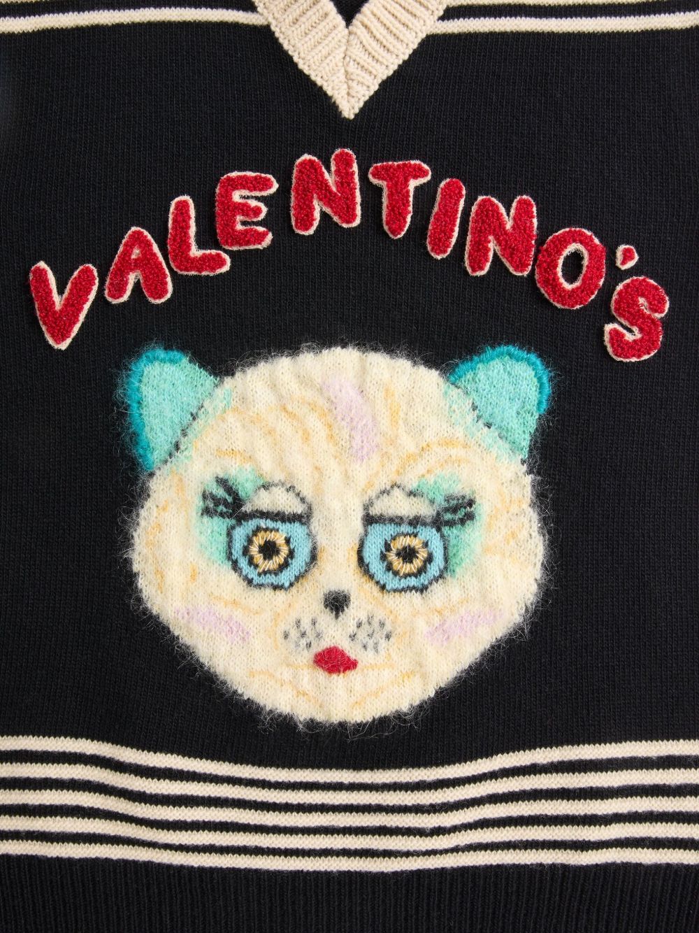 Valentino Valentino Le Chat De La Maisonウールベスト - Image 6