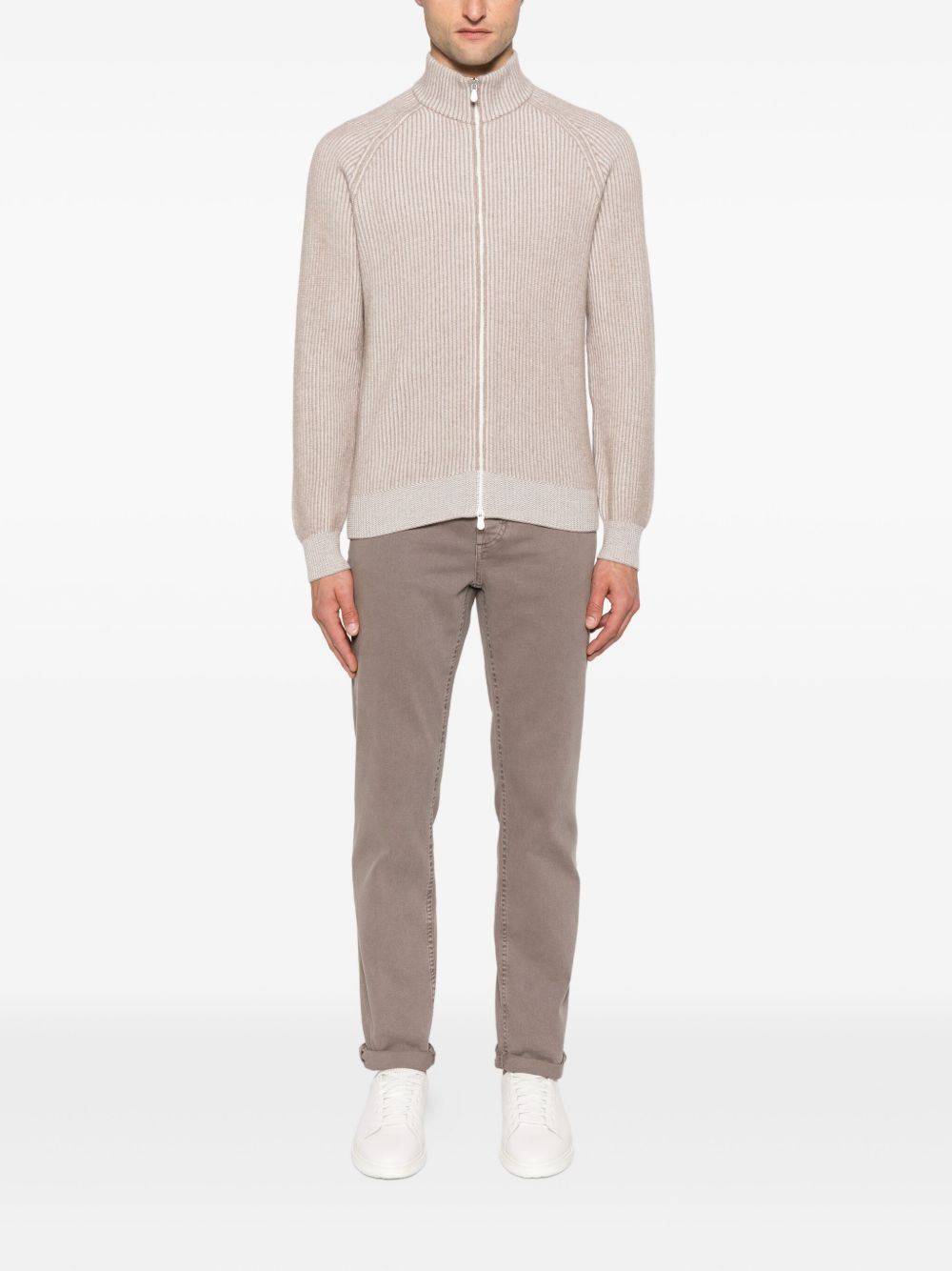 Brunello Brunello Cucinelli Cashmere Zipped Cardigan - Image 6