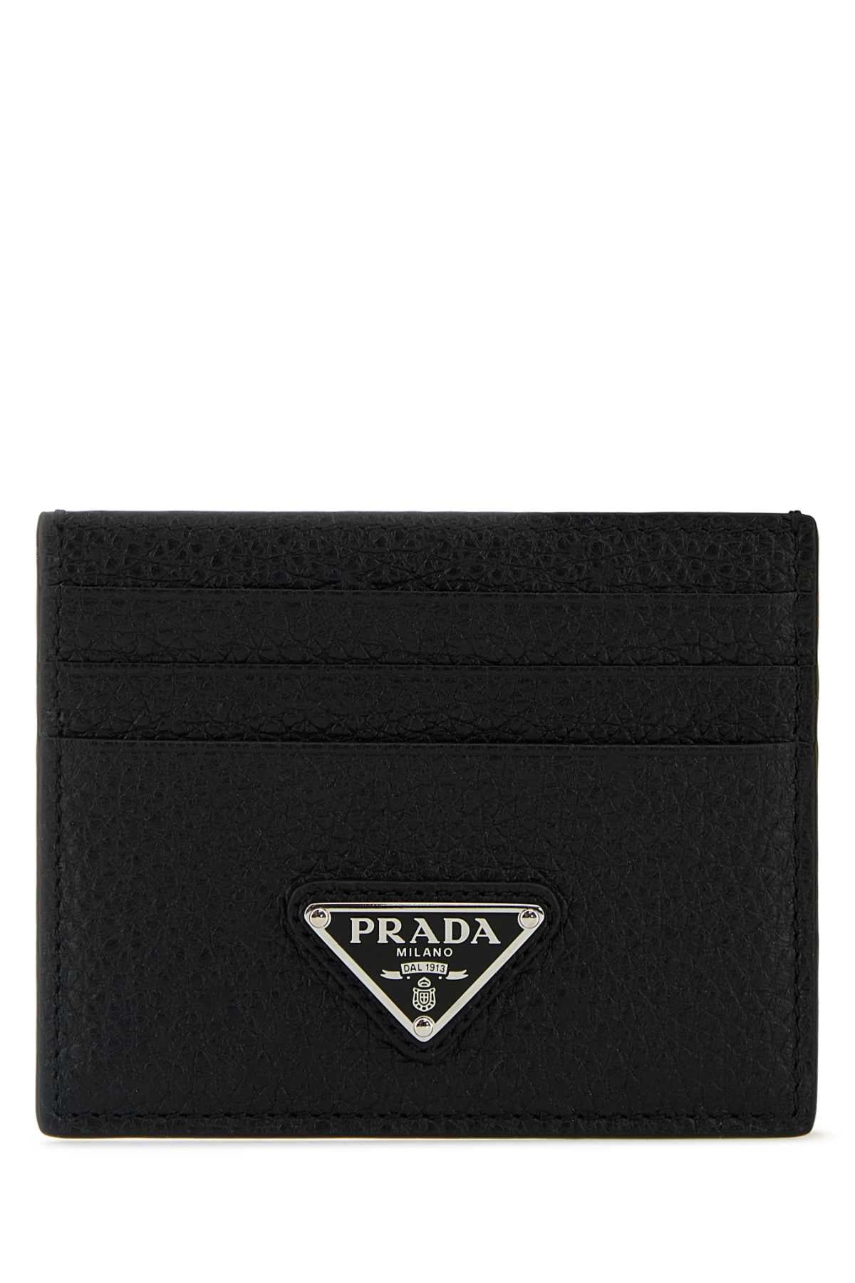 Prada プラダブラックレザーカードホルダー - Image 6