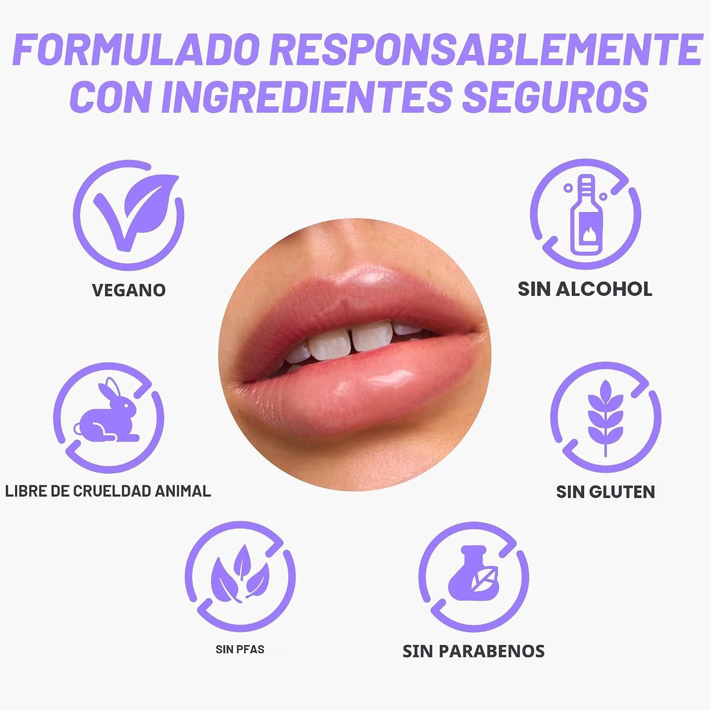 Brillo labial Wonderskin Blading Top Gloss, brillo labial de purpurina transparente, maquillaje labial hidratante y de alto brillo (brillo transparente)