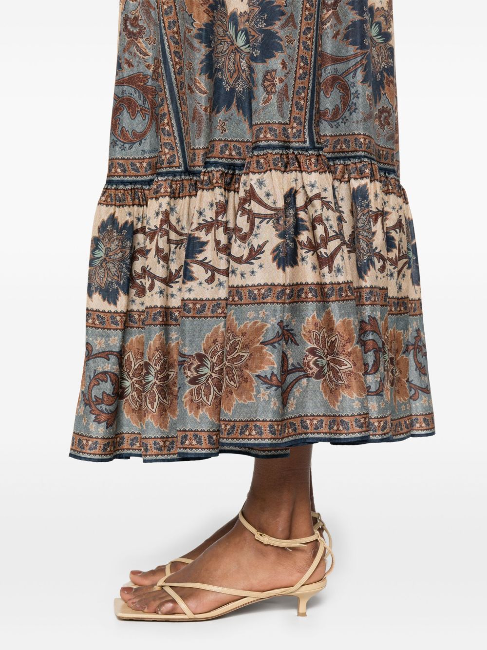 Zimmermann Zimmermann Ascensionプリントシルクスカート - Image 6