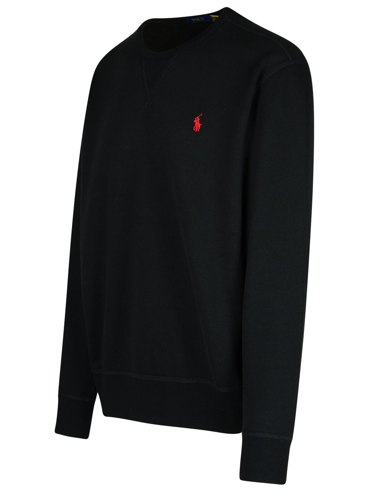 Polo ポロラルフローレンブラックコットンスウェットシャツ - Image 6