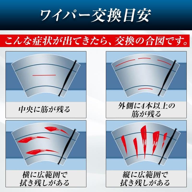 ProTorque シャトル ワイパー 替えゴムGK8 GK9 GP7 GP8 純正互換 ホンダ HONDA 本田 互換品 運転席 助手席 リア 3本セット カスタム パーツ 交換 [並行輸入品]