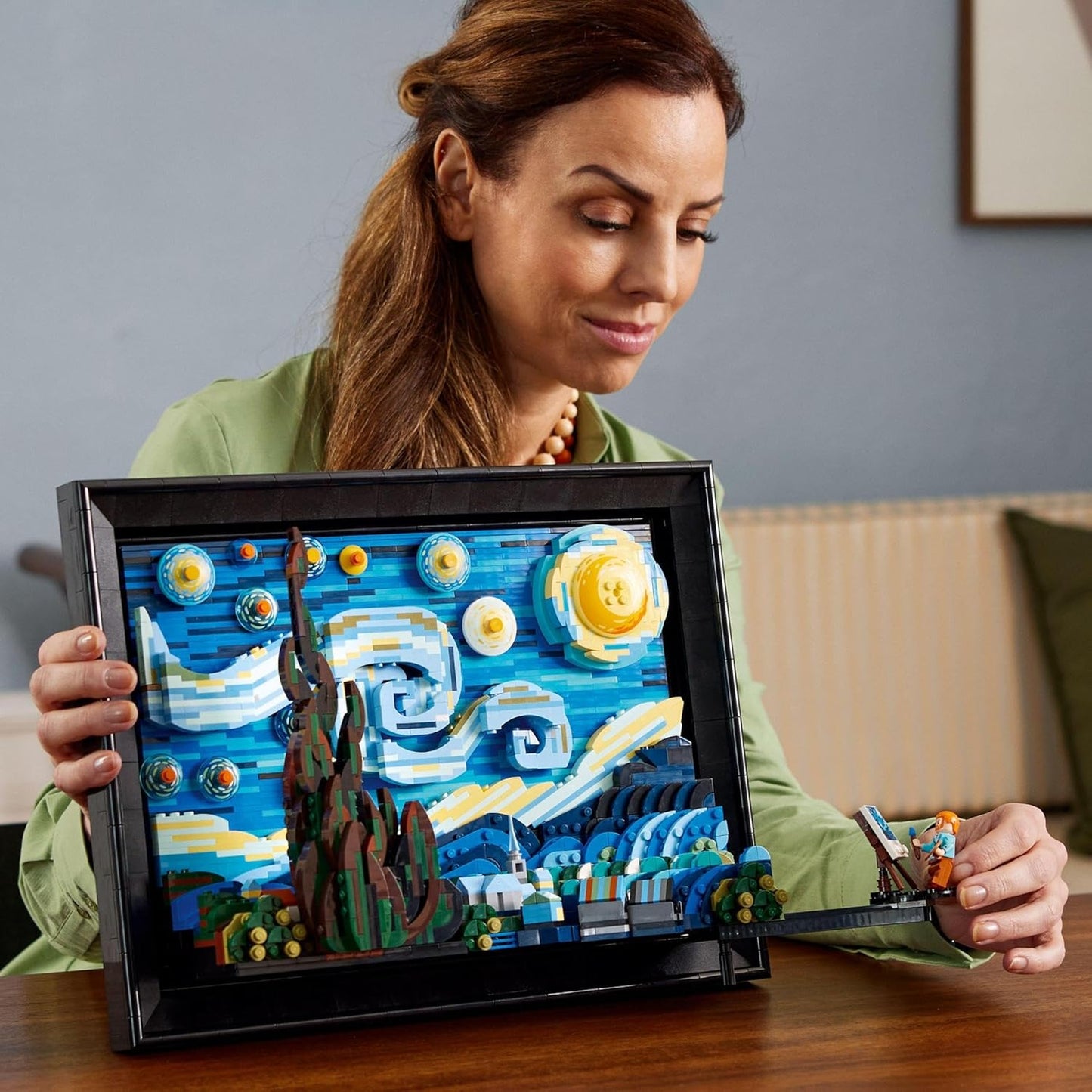 LEGO Ideas Van Gogh "Starry Night" 2316 Piece Toy Toy Birthday Christmas Present Blocks Mother's Day Father's Day Men Women Oil Painting Art Model Art Collection Interior Fashion 21333