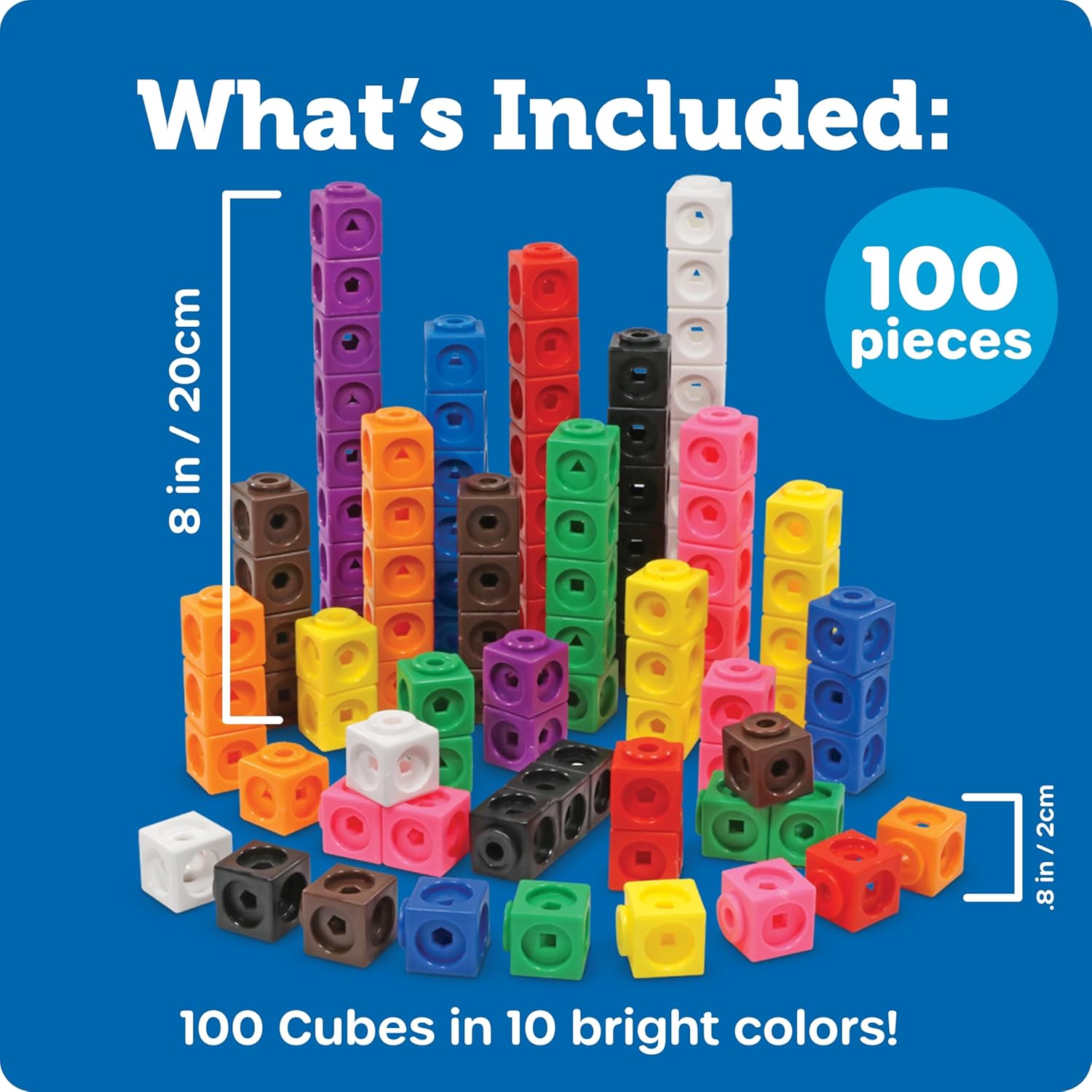Learning Resources Mathlink Cubes-100