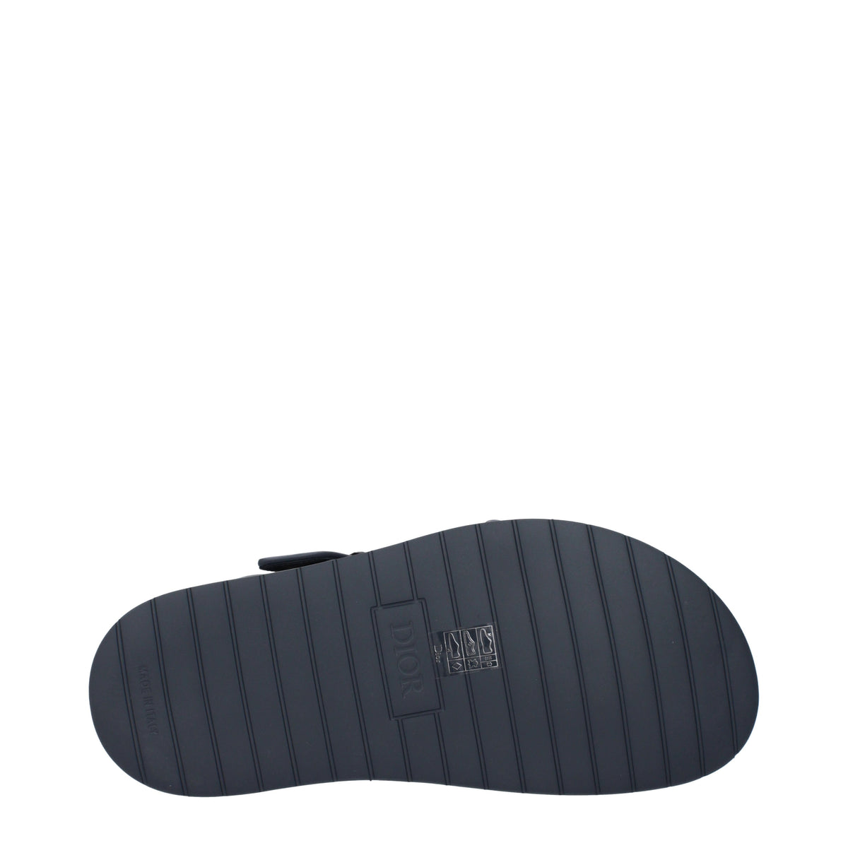 Dior クリスチャンディオールスリッパとニーヴァアクアマンファブリックグレー/ブルー航空 - Image 6