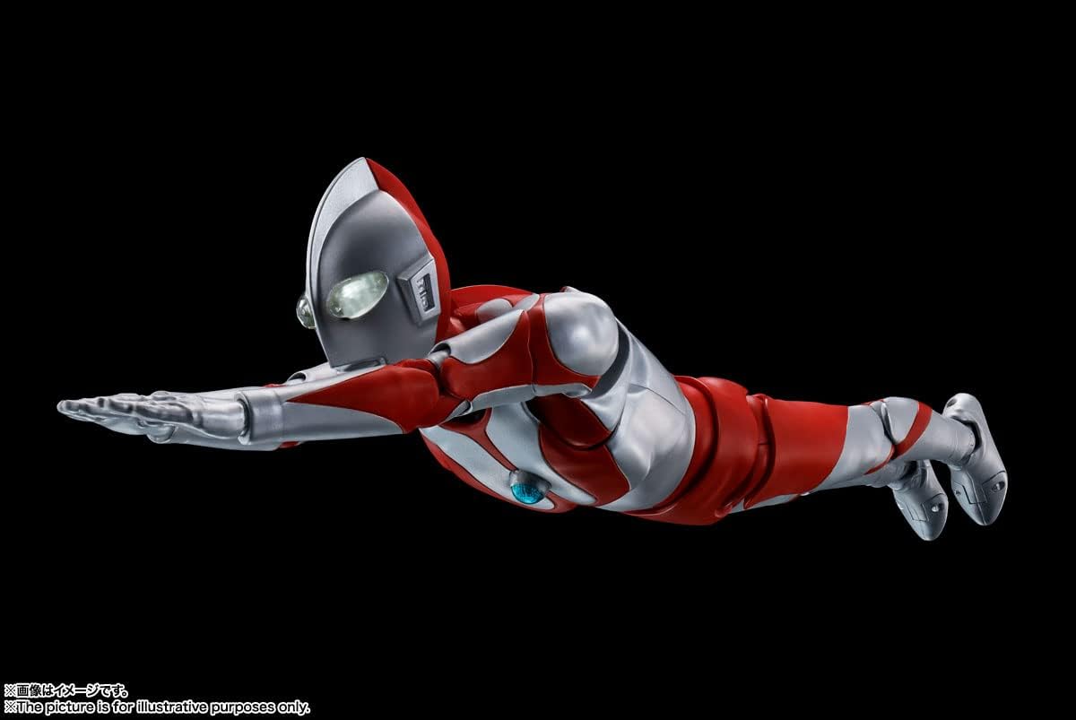 S.H. Figuarts BAS63441 Ultraman (True Bone Carving Process), Approx. 5.9 inches (150 mm), ABS & PVC, Pre-painted Action Figure