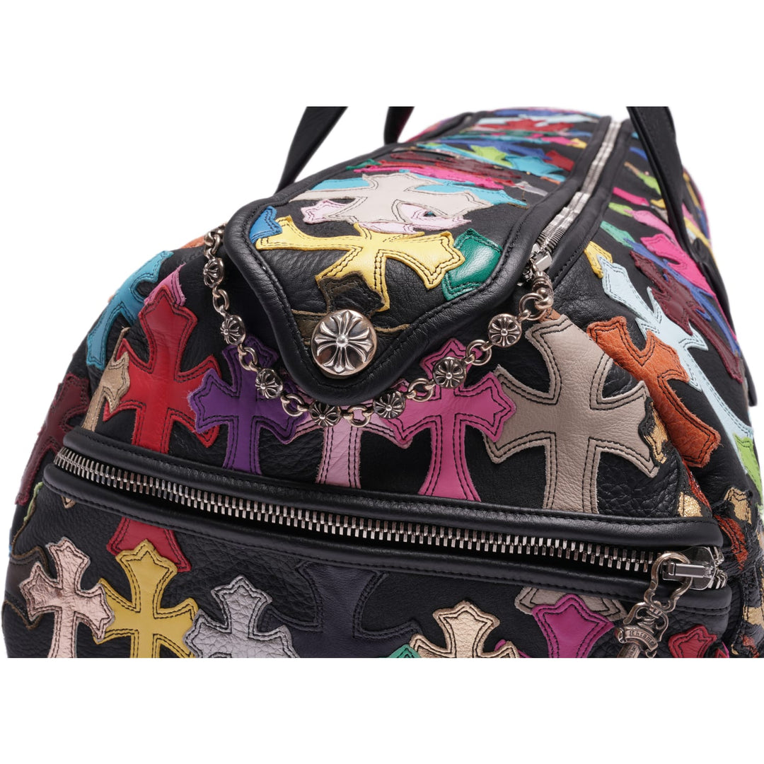 CHROME HEARTS 'XXL MULTICOLOR CROSS PATCH' DUFFLE BAG