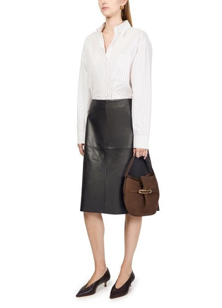 SOEUR Gwen leather midi skirt - Image 6