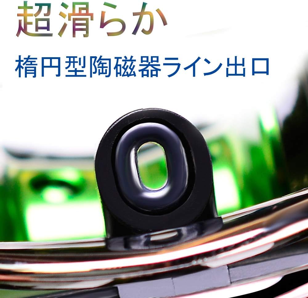 Bait Reel, Sea Bass Fishing Reel, Magnetic Brake, Super Strong, Maximum Drag Force 22.0 lbs (10 kg), Gear Ratio, 7.2:1, Casting, Black