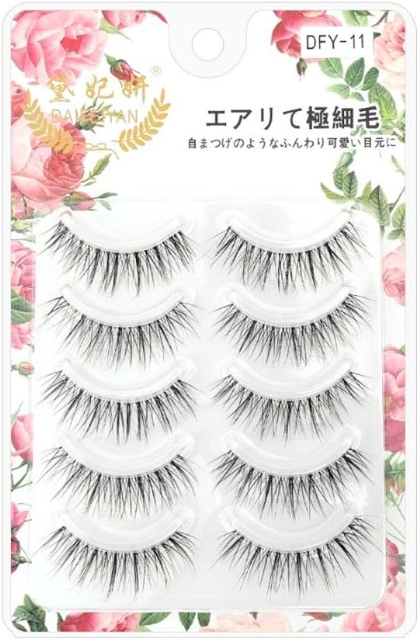5 Pairs Fake Mink False Eyelashes 3D Volume Handmade Natural Long Fluffy Eyelash Extensions Eye Makeup Beauty Tool