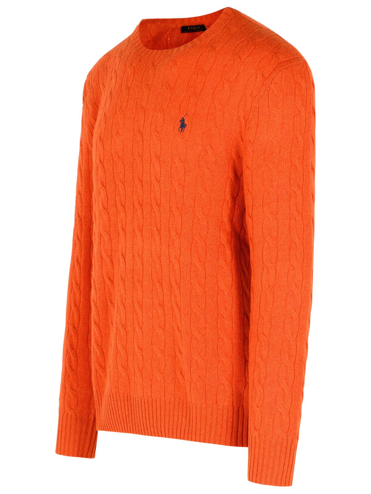 Polo ポロラルフローレンオレンジウールとカシミアセーター - Image 6