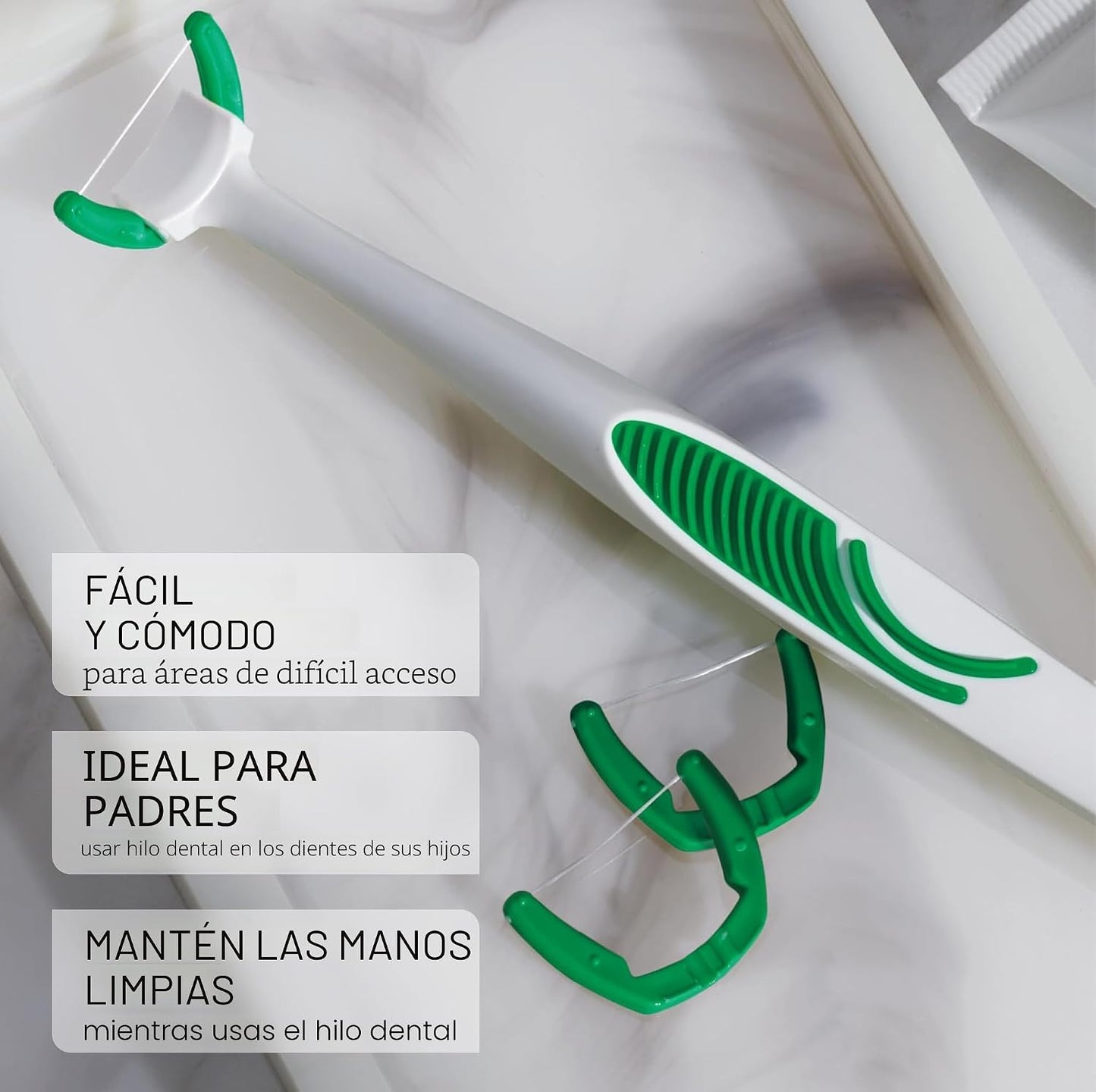 Cabezales de recambio para hilo dental Reach Ultraclean Access, menta, removedor de placa para dientes, resistente a los desgarros, para áreas de difícil acceso, cuidado bucal, sin PFAS, para adultos