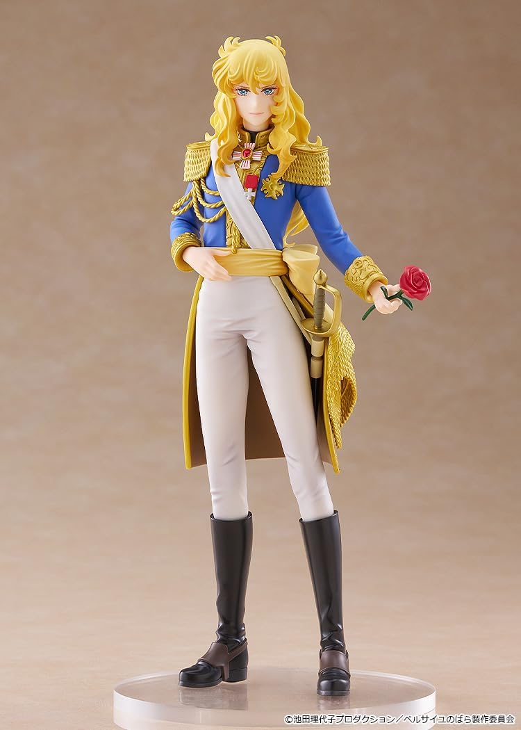 Good Smile Company "Roses of Versailles" Movie Anime POP UP PARADE, Oscar Francois de Giargé, Plastic, Painted and Assembled Product, Non-scale, Exclusive Base Included, Total Height Approx. 7.5
