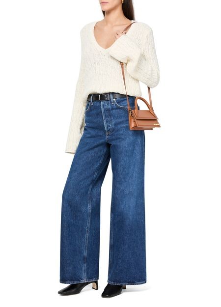 LOULOU STUDIO Komo v-neck cotton sweater - Image 6