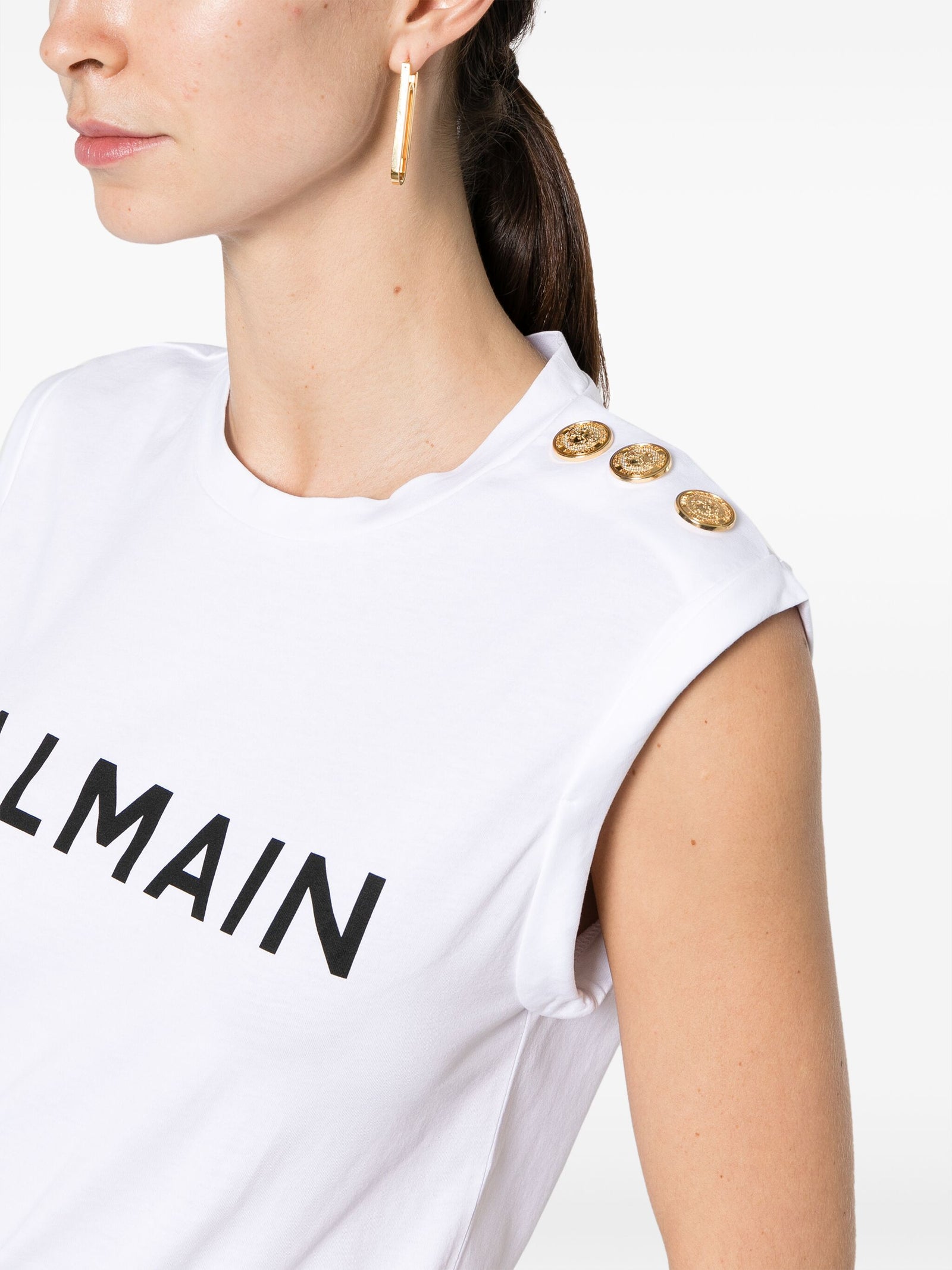 Balmain Paris バルメインパリプリントタンクトップ - Image 6