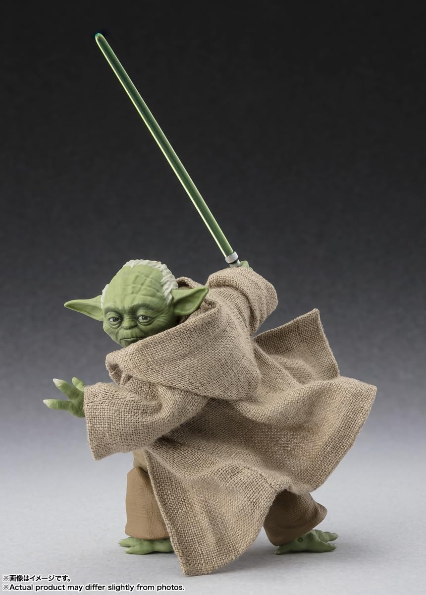 BANDAI SPIRITS S.H. Figuarts Star Wars Episode 3: Revenge of the Sith, Yoda Classic Ver., Approx. 2.8 inches (70 mm), PVC, ABS & Fabric, Pre-painted Action Figure