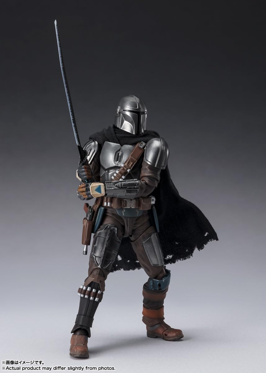 BANDAI SPIRITS S.H. Figuarts Star Wars The Mandalorian Approx. 5.9 inches (150 mm), ABS & PVC & Fabric, Pre-painted Action Figure