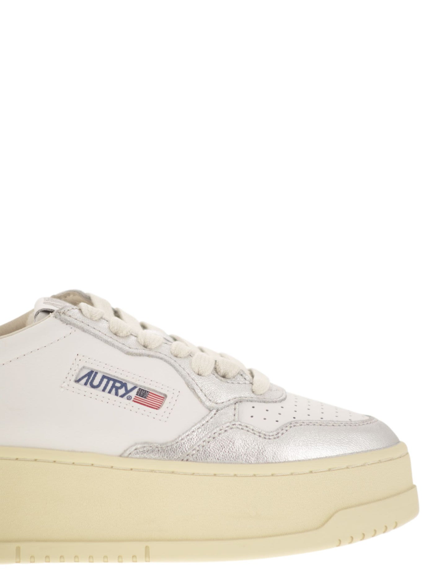 Autry Medalist Platform Leather Trainers - Image 6