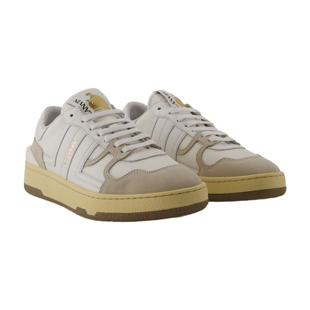 Lanvin スニーカーテニスロートップランビンレザーグレー - Image 6