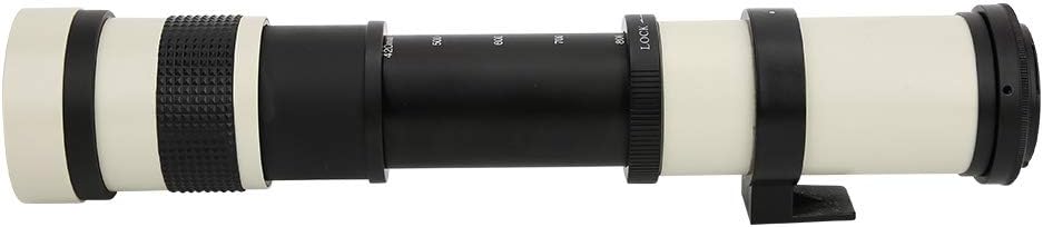 Telephoto Lens 420-800MM Super Telephoto Zoom Lens for Canon EF Mount Camera Fully Manual Focus F / 8.3-16 Multi-Layer MC Coating Film for Bird Watching and More Compatible with Canon EF Mount Camera