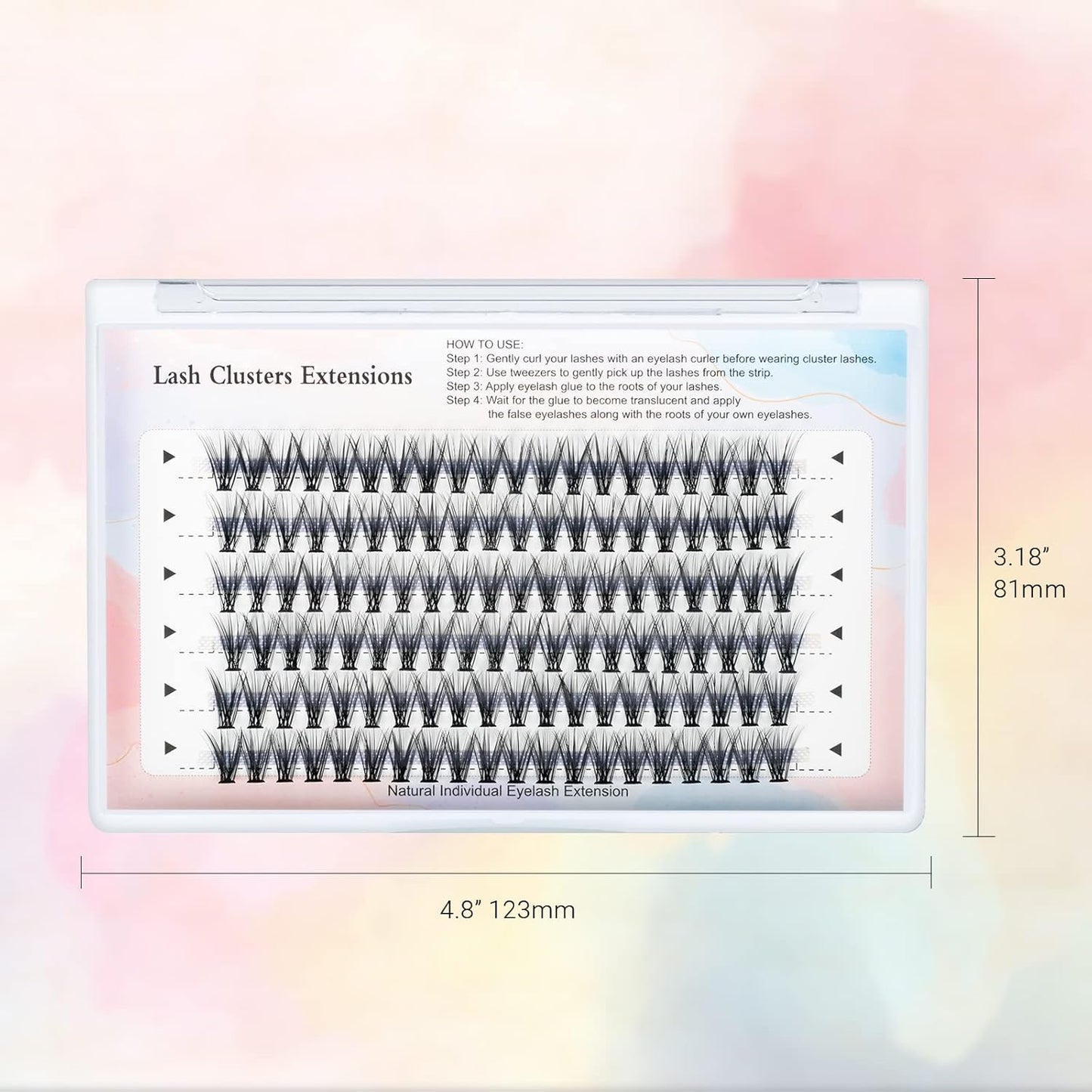 MAEXUS False Eyelashes, 120 Bundles Partial False Eyelashes, Dense False Eyelashes for Actress and Cosplay Makeup Soft and Comfortable Part False Eyelashes for Doll-like Sweet Eyes, C Shape High Curl