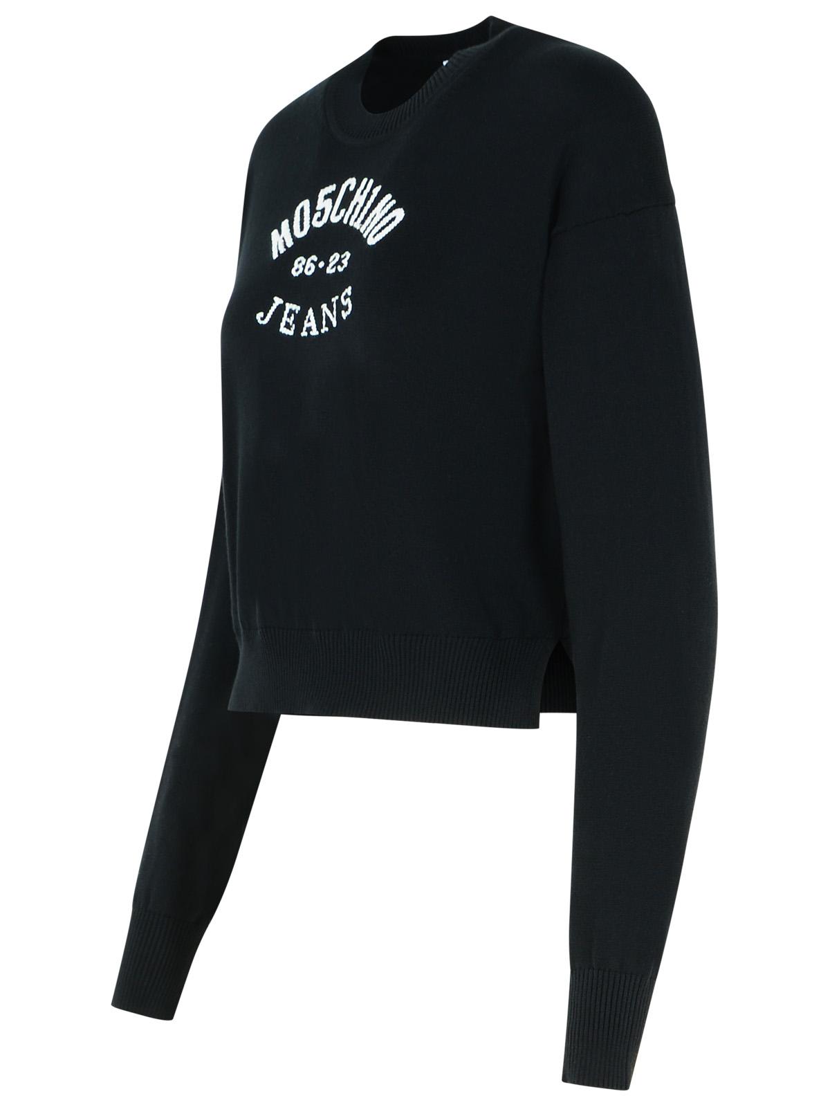 Moschino モスキーノジーンズブラックコットンセーター - Image 6