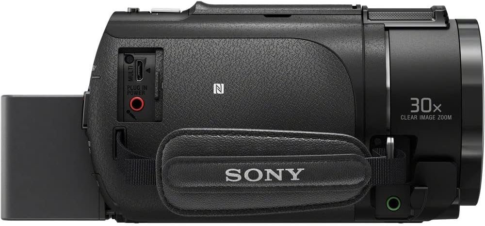 Sony FDR-AX43 UHD 4K ハンディカムカメラ (FDRAX43/B) + 64GB メモリーカード + NP-FV70バッテリー2個 + フィルターキット + 広角レンズ + 望遠レンズ + バッグ + 充電器 + LEDライト - Vloggerバンドル