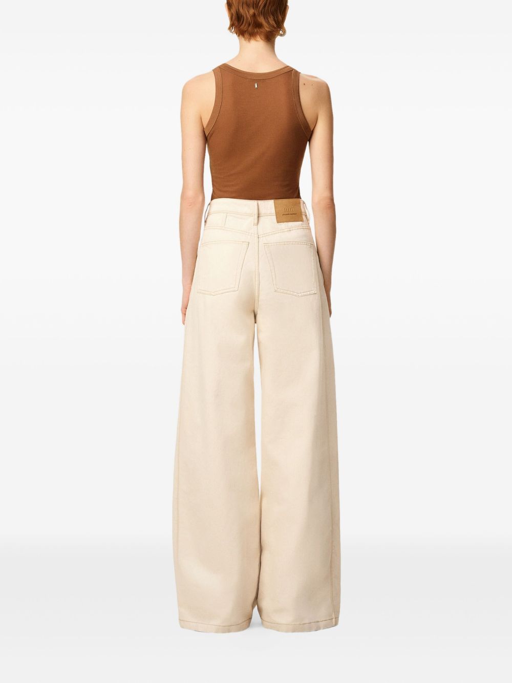 Ami Paris アミパリスーパーワイドデニムジーンズ - Image 6