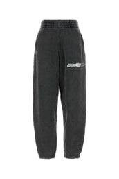 T By Alexander Wang TによるAlexander Wang Black Cotton Joggers - Image 6