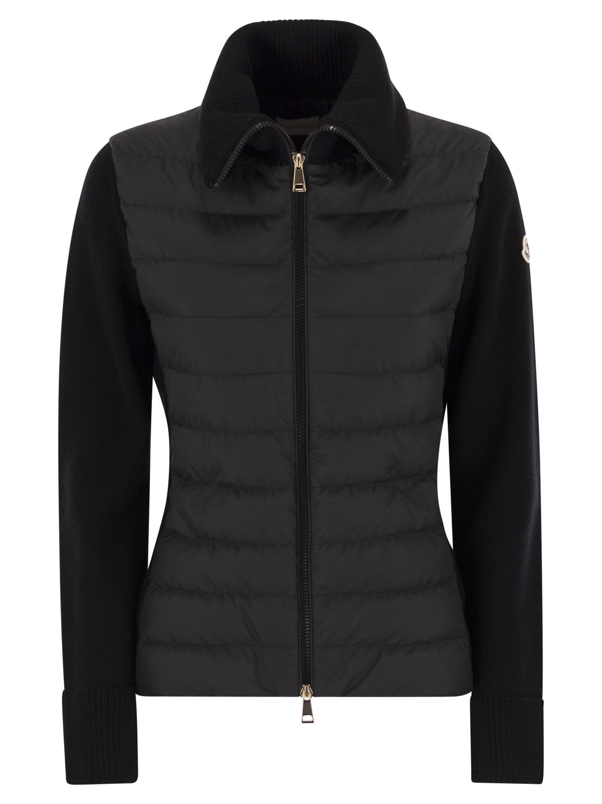 Moncler モンクラーはジップ付きのウールカーディガンをパッドします - Image 6