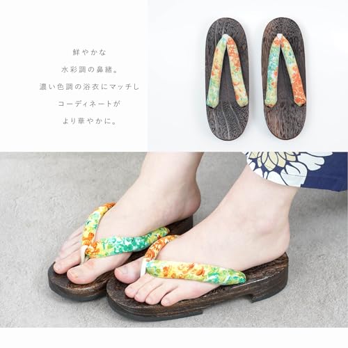 Amemari Geta Clogs, Women's Liberty, Yukata Clogs, F Size, Summer