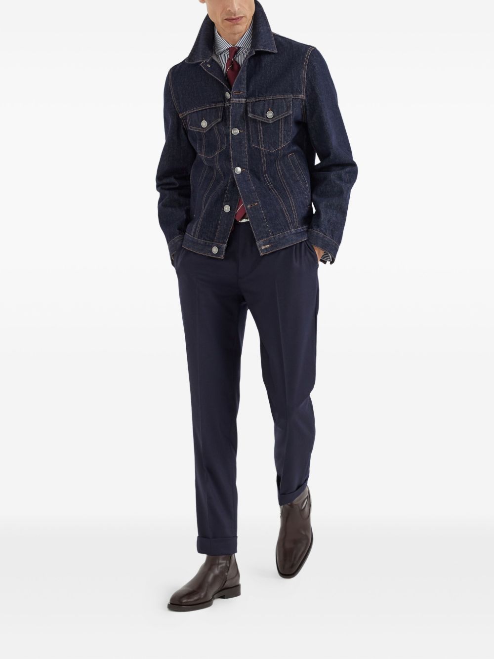 Brunello Brunello Cucinelli Cotton Shird - Image 6