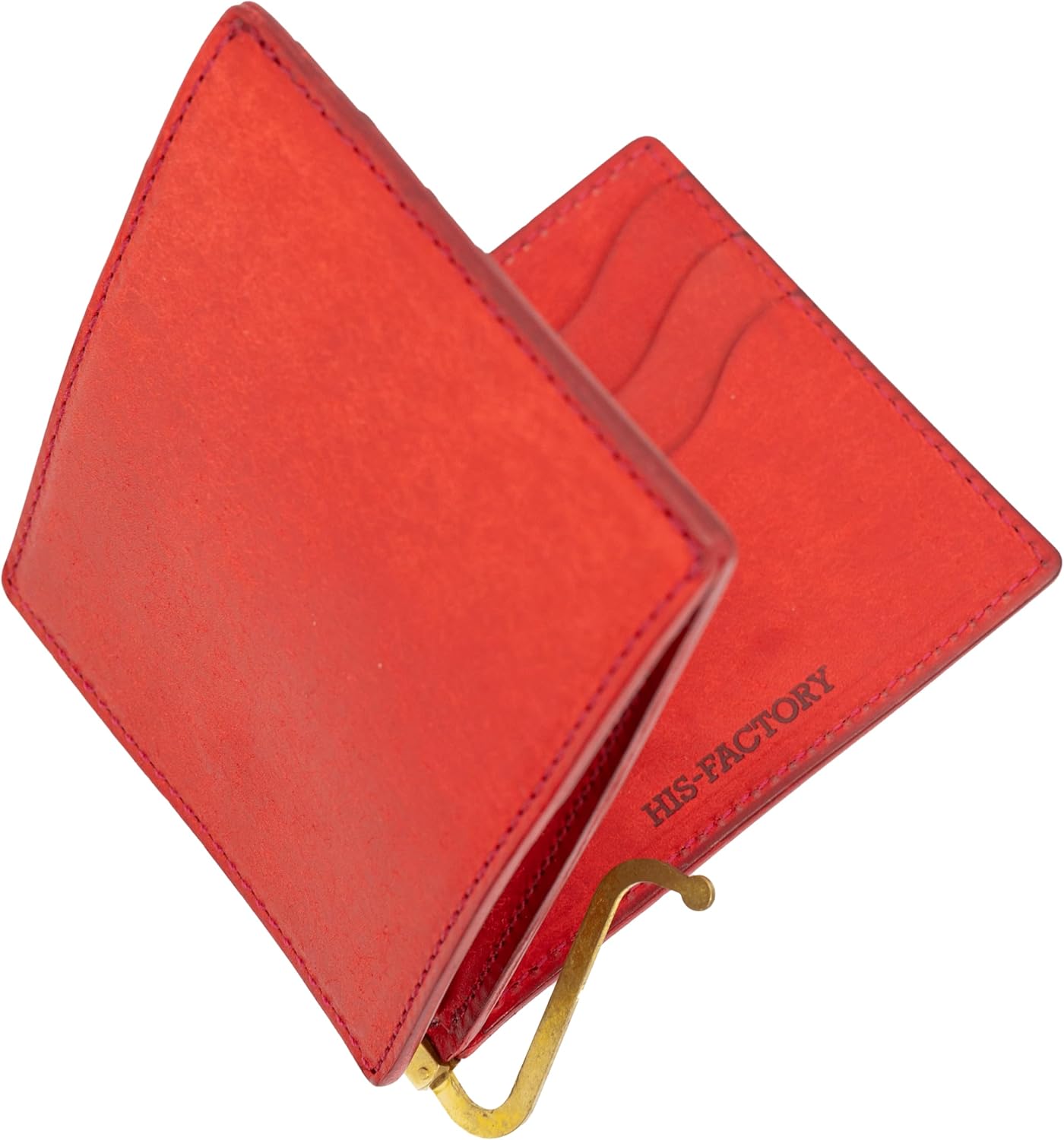 Hiz Factory Fermare Pueblo Genuine Leather Money Clip with Coin Purse Made in Japan Artisan Handmade, Publo