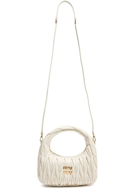 MIU MIU Wander quilted nappa leather hobo bag - Image 6