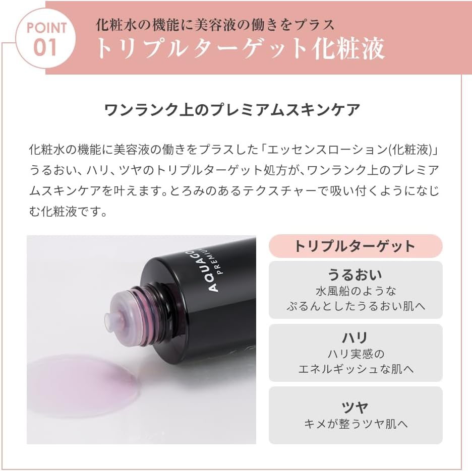 Phiten Aqua Gold Premium Series, Beautifying Skin, Activating Photoactive Ingredients, Aging Care, Moisturizing, Glossy