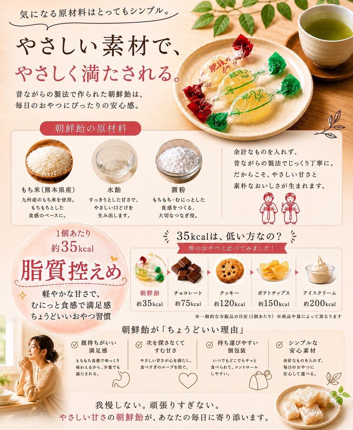 Kumamoto Specialty Korean Candy, 7.1 oz (200 g), Individually Packaged, Mochi Sweets, Japanese Sweets, Mochi Rice, Soft Texture, Tea Sauce, Mochi Confectionery Toyotsudo