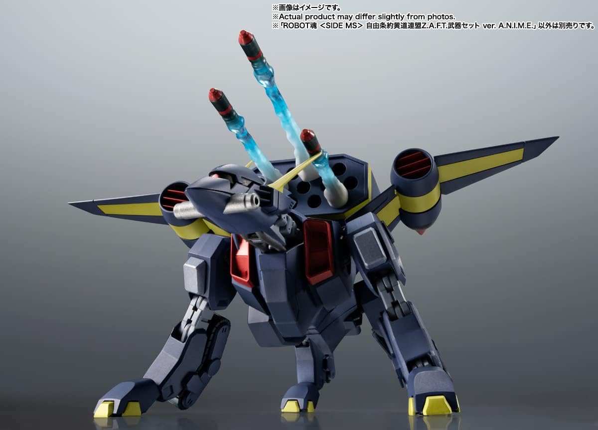 TAMASHII NATIONS ROBOT SPIRITS Mobile Suit Gundam SEED Freedom Alliance Z.A.F.T. Weapon Set Ver. A.N.I.M.E. Approx. 5.1 in (130 mm), Made of ABS & PVC, Pre-painted Articulated Action Figure