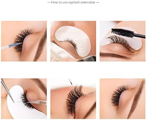 60 Bundles Mixed Fishtail Everyday Makeup Stage Recital Party False Eyelash Extensions Handmade Contact Eyelashes Volume Mink Soft C Curl Thickness 0.1 mm Length 0.03 inch (8 mm), 0.4 inch (10 mm),