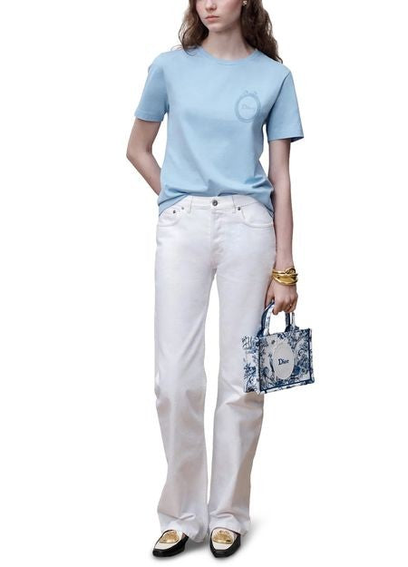 Mini Dior Book Tote with Strap - Image 6