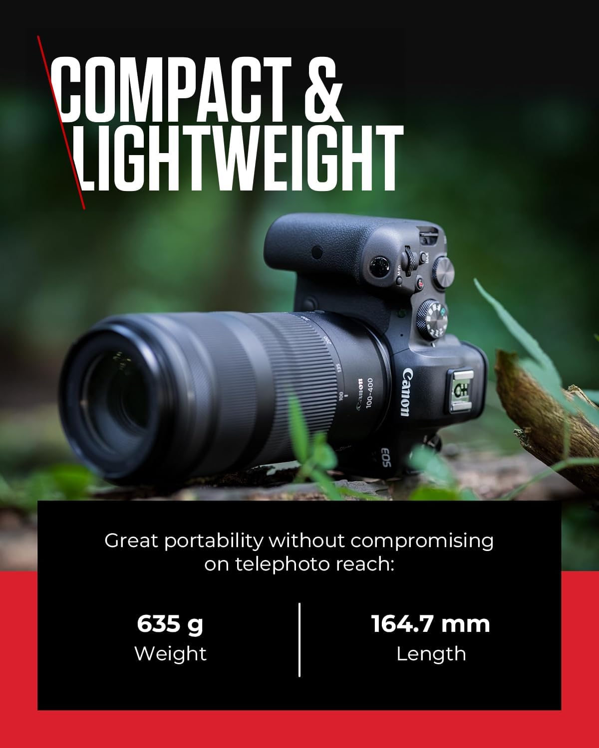 Canon RF 100-400mm F5.6-8 IS USM - Lens for Canon R System Camera Ideal for Wildlife Photography, Sports, Action, Aviation