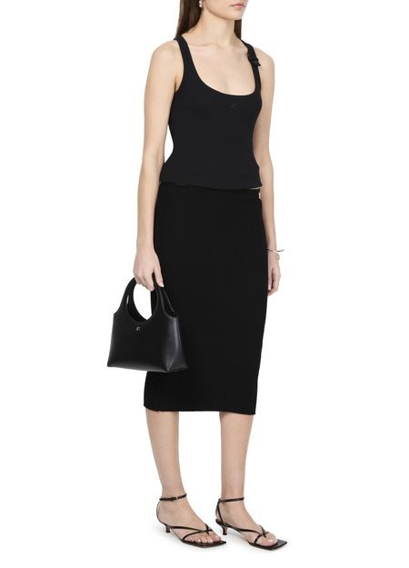 COURREGES ループ リブニット スカート - Image 6