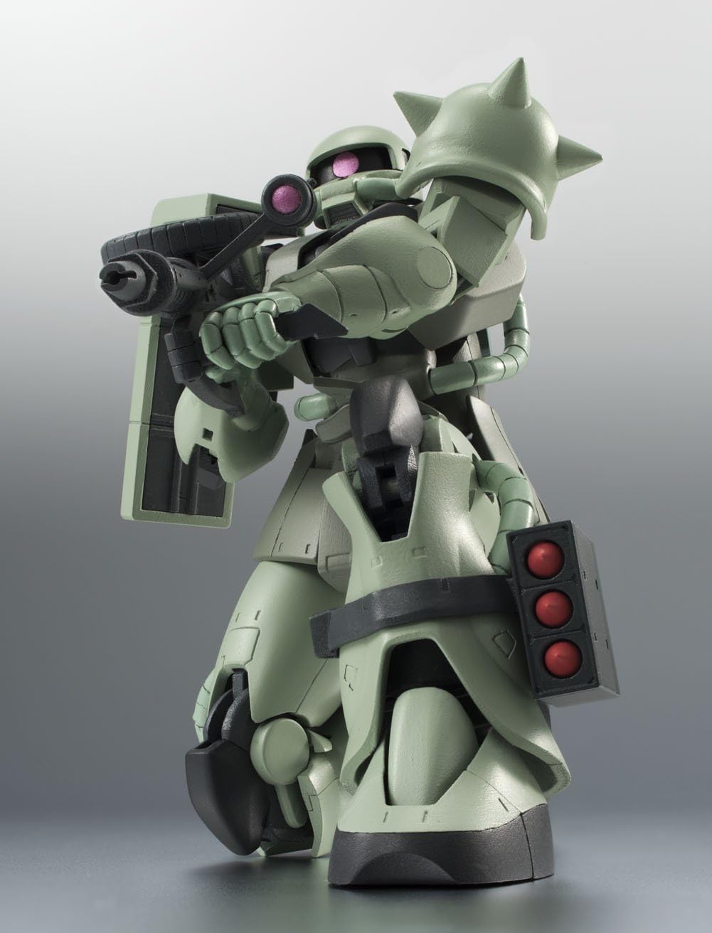 TAMASHII NATIONS Robot Spirits Mobile Suit Gundam Side MS MS-06 Mass Production Zaku Version, A.N.I.M.E. Approx. 4.9 inches (125 mm), ABS & PVC Painted Action Figure