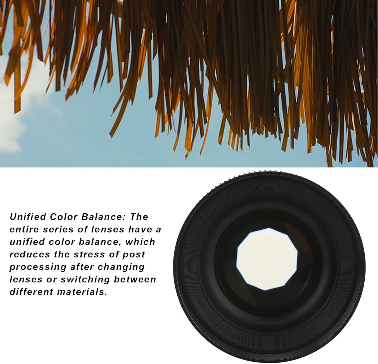 T2.0 Cinema Lens for Sigma FP FPL, Cine Lens 85mm Manual Focus Large Aperture for S1 S1R S1H S5 for Leica SL SL1 SL2 L Mount Camera, Mount Camera and Cinema Camera