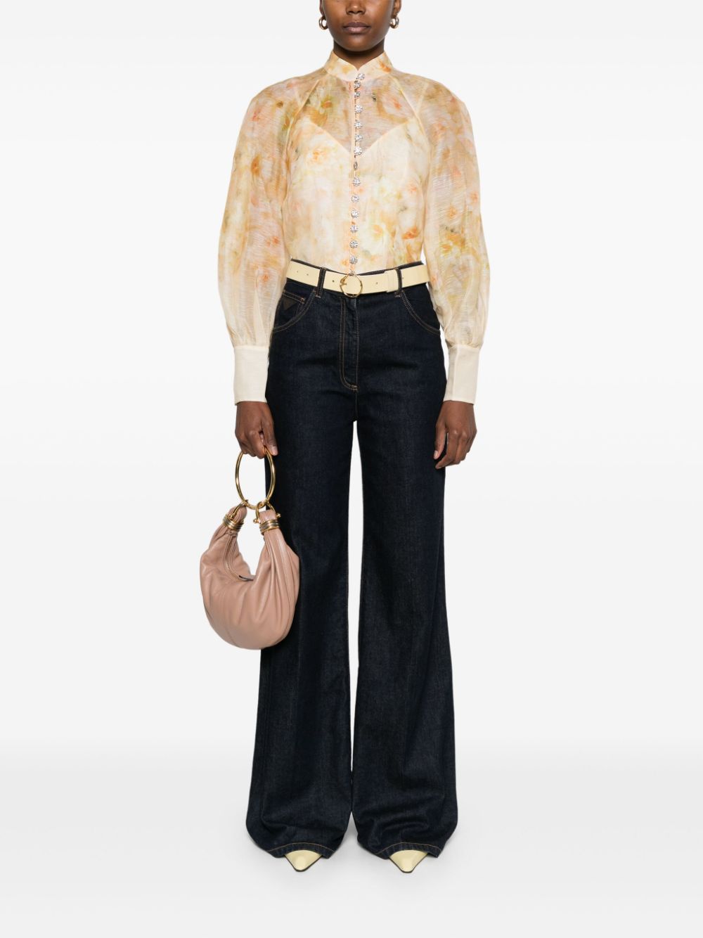 Zimmermann Zimmermann Crushプリントリネンシャツ - Image 6
